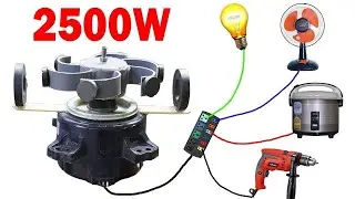 FREE Electricity Hack Turns FAN MOTOR into POWER SOURCE!