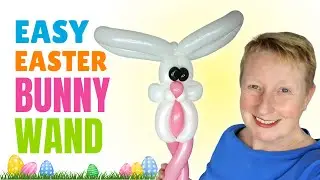 Make an ADORABLE Bunny Rabbit Balloon Wand for Your Next Party