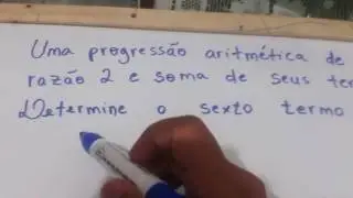 Uma progressão aritmética de 9 termos tem razão 2 e soma de seus termos igual a 0. Determine o sexto