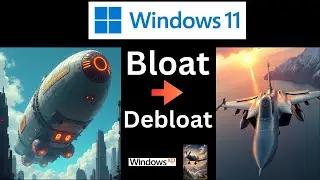 Windows Bloated vs Windows Debloated | Processes & Ram