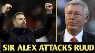 KICK HIM OUT! Sir Alex  angrily reacts after Interim manager Van Nisterlrooy draw 1-1 with Chelsea