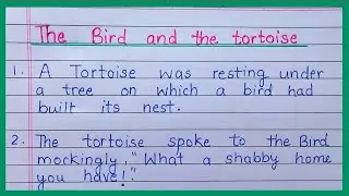 the bird and the tortoise short moral stories |the tortoise and bird story in english|10 lines story