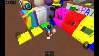 thomas on a wooden tracks (ROBLOX)