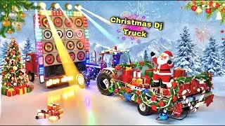 Christmas Day Special: DJ Truck + Santa Gift loading Trolley dj truck Santa gifts cardboard dj truck