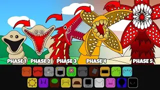 My Sprunki OC: WORM (Phase 1 to Phase 5 from Scary Worm, Hungry Worm, Giant Worm, Sand Worm)