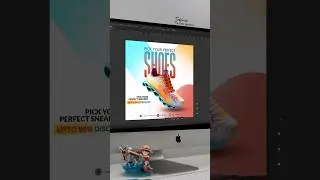 SHOES Poster Social Media Post Design #shoes #photoshop #poster