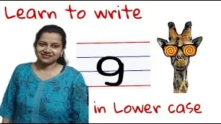 Learn to write Small Letter g in four line note book | Nursery |