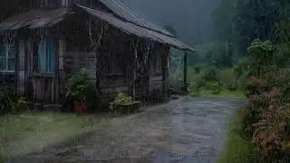 Rain sound therapy promoting deep sleep and relieving anxiety for peaceful quiet nights