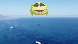 Parasailing along the Akamas Coastline. #parasailing #latchiwatersports #akamas