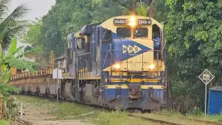 MRS - C36-7 #3840-0 + U23CA #3627-0 Trilheiro (UJJ) em Belford Roxo - RJ.