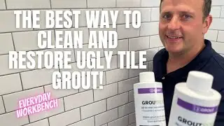 Best way to clean tile grout. Easily revitalize ugly and stained grout using grout colorant.