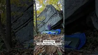 First time outside! Head Banger V4 (grade according to guide) #bouldering #outdoorbouldering