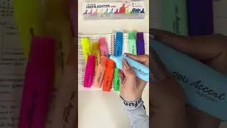 Add color to your productivity!🎨 #highlighters #stationery  #backtoschool #diy #creativetools