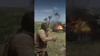 Blowing UP A TANK USING EXPLOSIVE ARROWS IN RDR2 PART 3