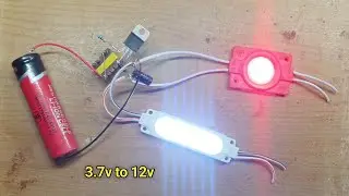 How to Make 3.7 Volt Battery to 12 Volt | 3.7 volt battery se 12 volt kaise banaye | Boost Converter