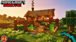 FRIST DAY IN MINECRAFT HARDCORE😨 seson PRAT1 