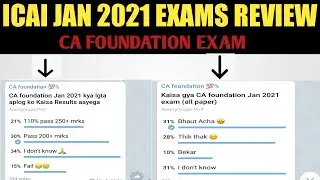 CA FOUNDATION JANUARY 2021 Exam Review | ICAI EXAM