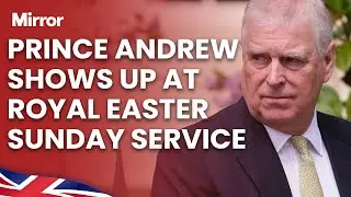 Prince Andrew makes rare public appearance as Royal Family attend Easter Sunday service in Windsor