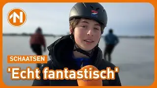 Schaatspret op het Paterswoldsemeer: 'Het kan nu nog'