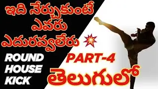 Bruce Lee Style Kick in Telugu | Ultimate Roundhouse Power part-1 #telugu #teluguvlogs #telugushorts