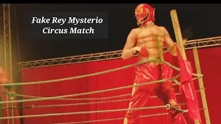 Fake Rey Mysterio vs  Fake  Sin Cara, in a Circus Match.  #wwe #luchalibre #wrestling