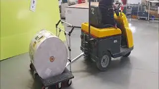 Lean Manufacturing - 4Lean -Lowered Wagon for cylindrical parts -  Mizusumashi