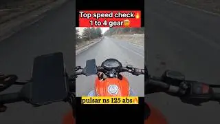 Pulsar Ns125 abs top speed🔥#shorts #topspeed #bike #ns125