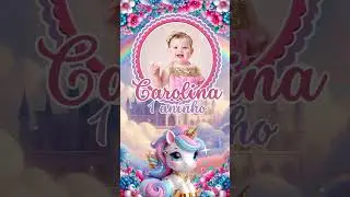 Convite Animado UNIC&Oacute;RNIO  #conviteanimadoinfantil #festa #conviteanimado #infantil #unic&oacute;rnio