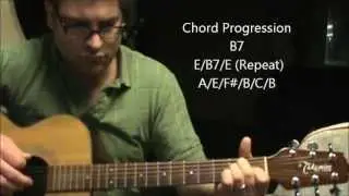 How to play  Wasted Days & Wasted Nights by Freddy Fender on acoustic guitar (Made Easy)