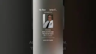 My Boys          lyrics ©️ Marty Boerboom  Song ai assisted 1