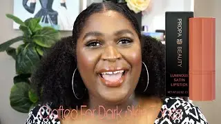 Lip Colors Made For Dark Skin? Trying PROPA BEAUTY Lip Collection | This Is Black Beauty
