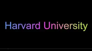 Screensaver 4K Harvard University - Text Logo - 10 Hours (No Sound)