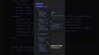 Input Field using HTML & CSS #shorts #asmr #coding
