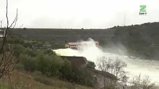 El río Guadalquivir a punto de alcanzar el nivel rojo a su paso por Córdoba