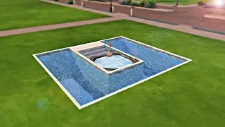 How I build a sunken Hot Tube in The Sims 4 #Shorts