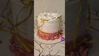 This is haldi cake #viral #cake #baking #haldi #cakedecorating #trending #shortsfeed #chocolate#w...