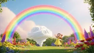 Rainbow Playground Joy 🌈🛝   Learn Colors & Fun for Kids   Preschool Educational Video