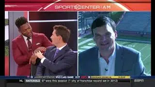 Troy HC Neal Brown Live on SportsCenter