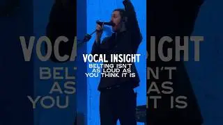 Vocal Insight: Belting Isn&rsquo;t As Loud As You Think It Is #singer #song #belt #belting #hozier #shorts