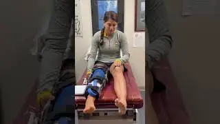 BEAR (Bridge Enhanced ACL Restoration) 4 days post op vs ACL reconstruction.  Great job Natalie!