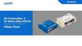 IO Controller & IP Relay ER02b - serial port & I/O to LAN - HWg Video Flyer - HV59