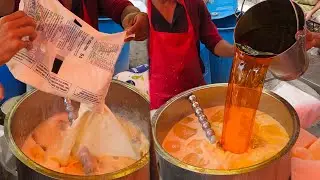 The King of Mango juice | Street Mango juice | artificial flavour Mango juice | Mumbai Street Food￼ 