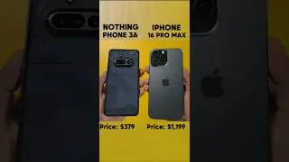 Nothing phone 3a Vs iphone 16 pro max Speed test comparison #shortfeed #shorts