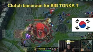 Tyler1 INTENSE BASE RACE in Korea *BIG TONKA T* - is he HARDSTUCK in MASTERS?