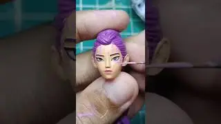 Sculpting Rumi #art #clay &lrm;#Sculpture #painting&lrm; #goldel #kpopdemonhunters #pookart #netflix #fyp