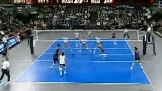 Nebraska Cornhuskers volleyball vs. Washington Huskies - 2008 NCAA Regional Final - 5th set comeback
