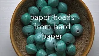 How to roll paper beads from hard paper