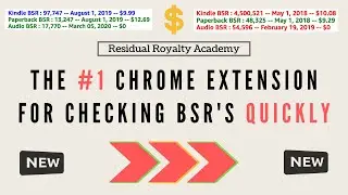 The Most Elite New Chrome Extension For Checking BSR's | Best Seller Ranking On Amazon KDP