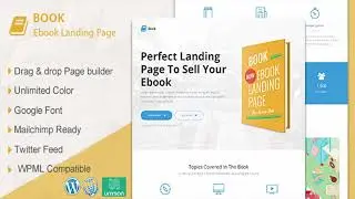 Book - Responsive Ebook Landing Page WordPress Theme | Themeforest Website Templates and Themes