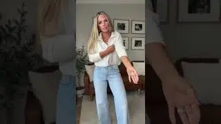 Type SHOP for these $17 Walmart jeans #walmart #denim #jeans #widelegjeans #viral #shorts #trending